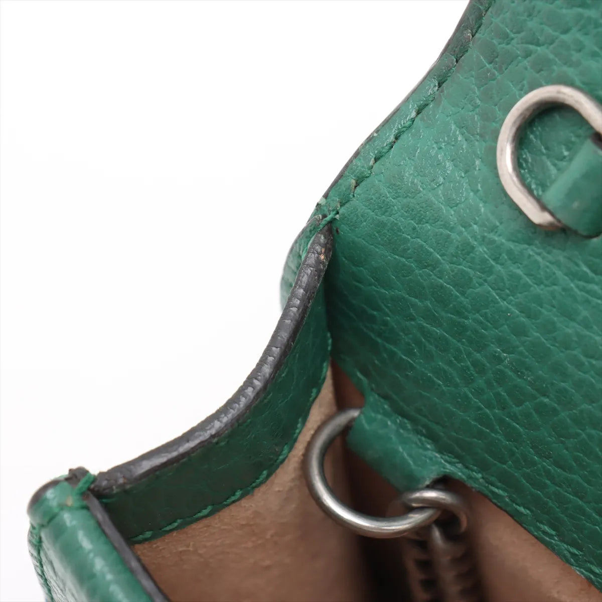 Gucci Dionysus Leather Chain Shoulder Bag Green