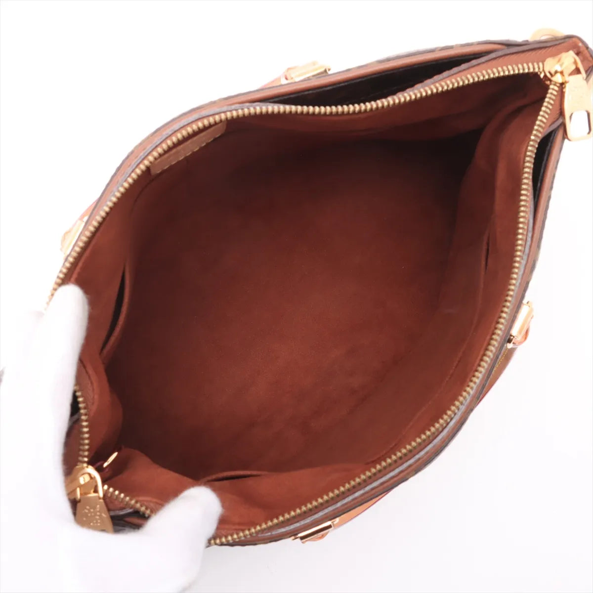 Louis Vuitton Monogram Pallas Handbag Brown