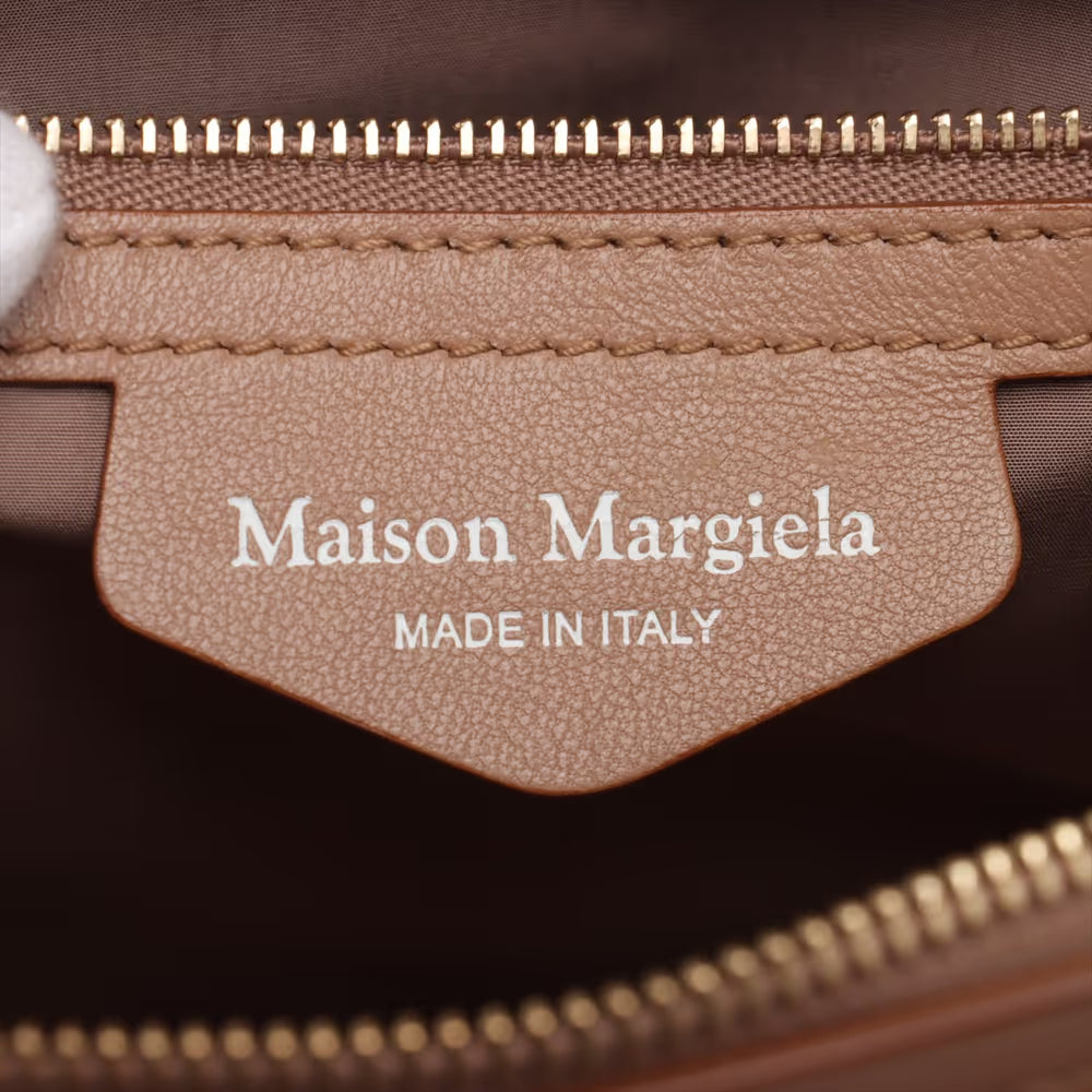 Maison Margiela Glam Slam Leather Shoulder Bag Beige