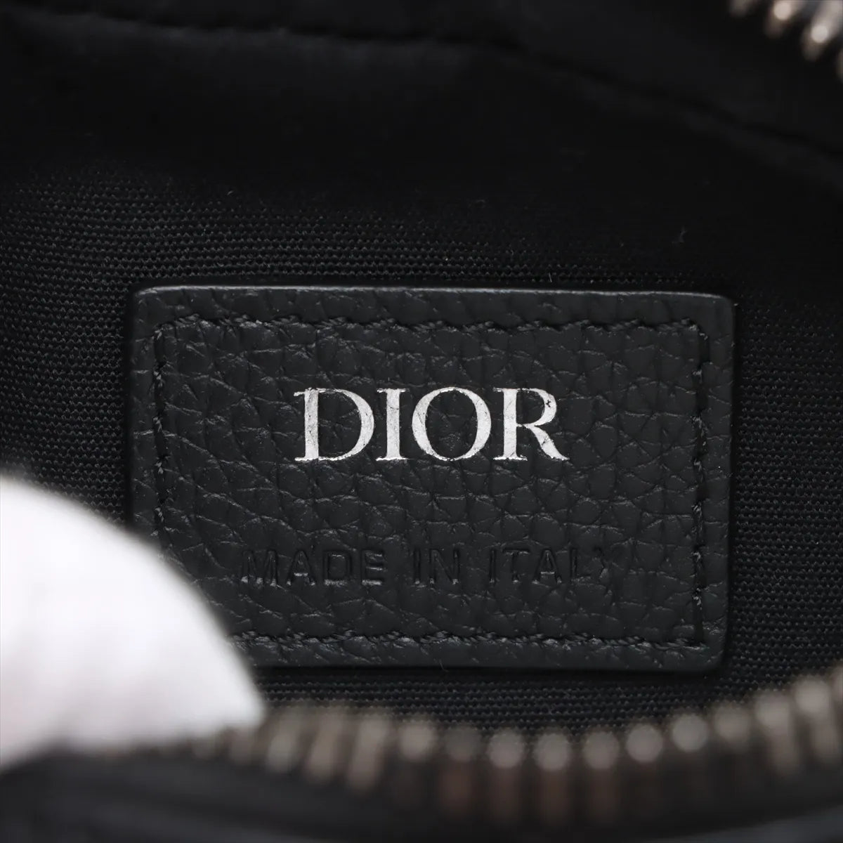 Dior Oblique Nylon Leather Shoulder Bag Black