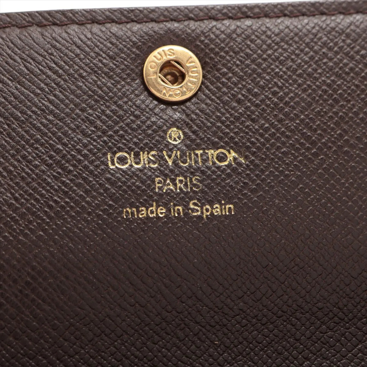 Louis Vuitton Damier Ebene Pochette Monecredit Long Wallet Brown