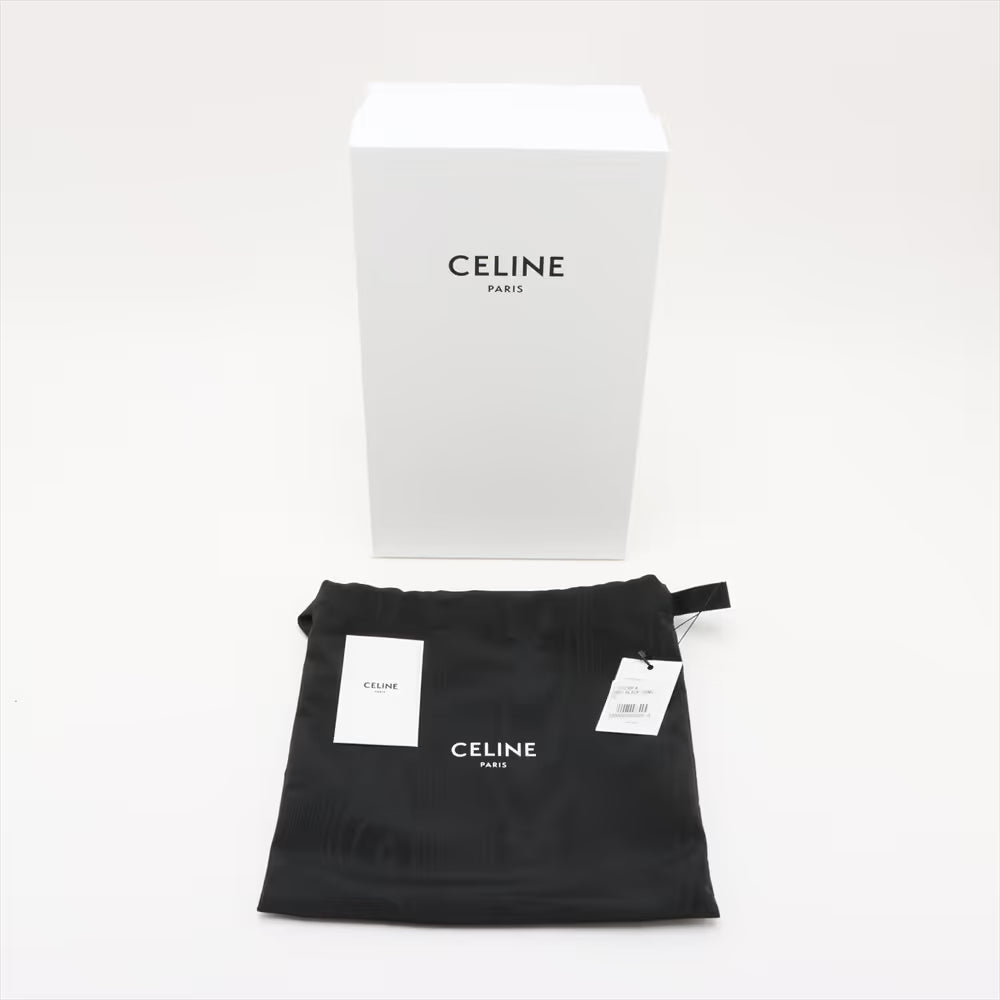 Celine Medium Tilly Leather Shoulder Bag Black