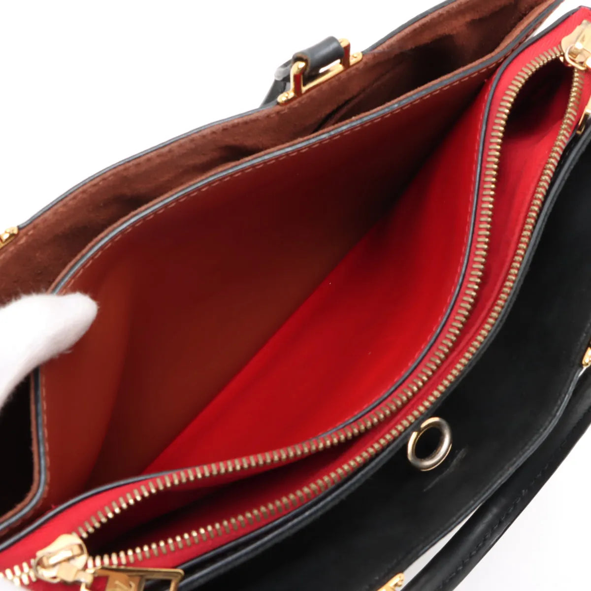 Louis Vuitton Monogram Millefeuille Shoulder Bag Cerise x Brown