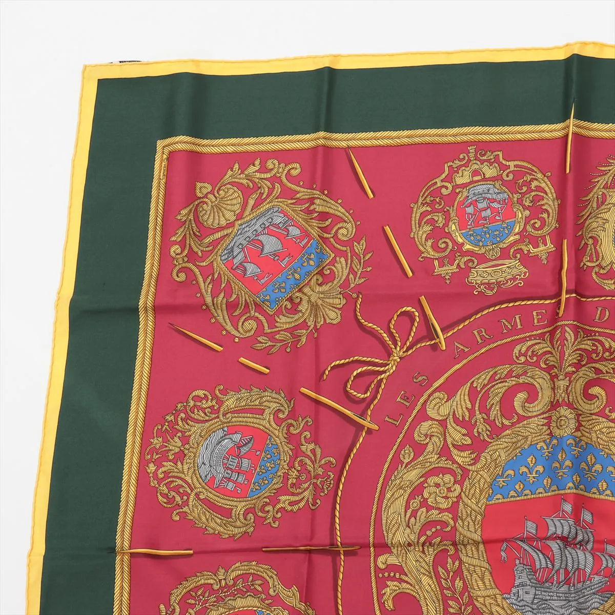 Hermès Carré 90 Les Armes de Paris Coat of arms of Paris Scarf Silk