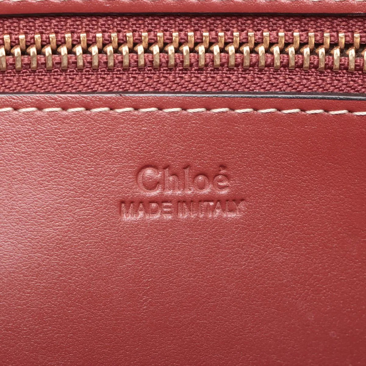 Chloe Woody Medium Felt Leather Tote Bag Brown