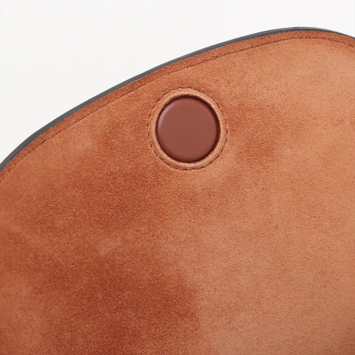 Celine Folco Triomphe Leather Shoulder Bag Brown