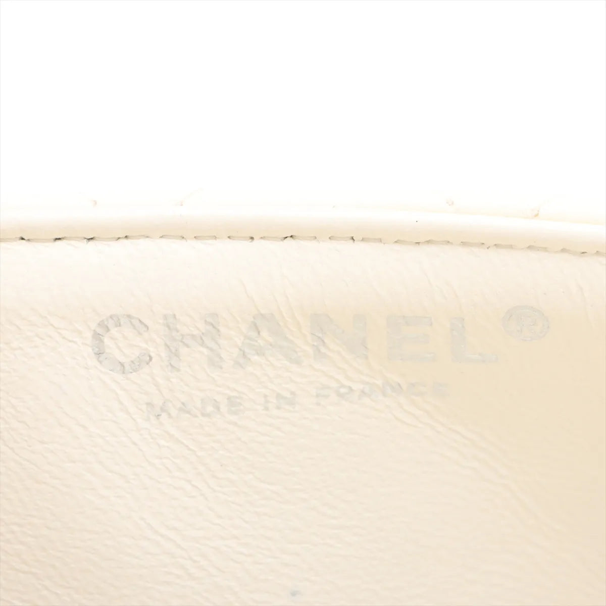 Chanel Matelasse Lambskin Single Flap Single Chain Bag White