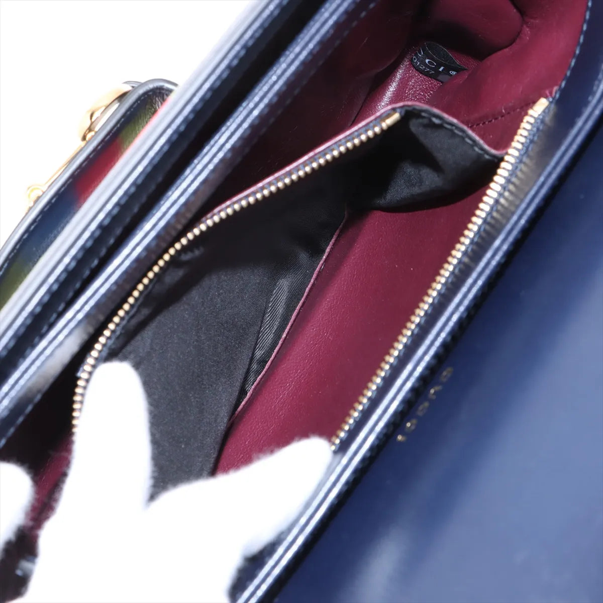 Gucci Horsebit 1955 Baiadera Velour Shoulder Bag Multicolor