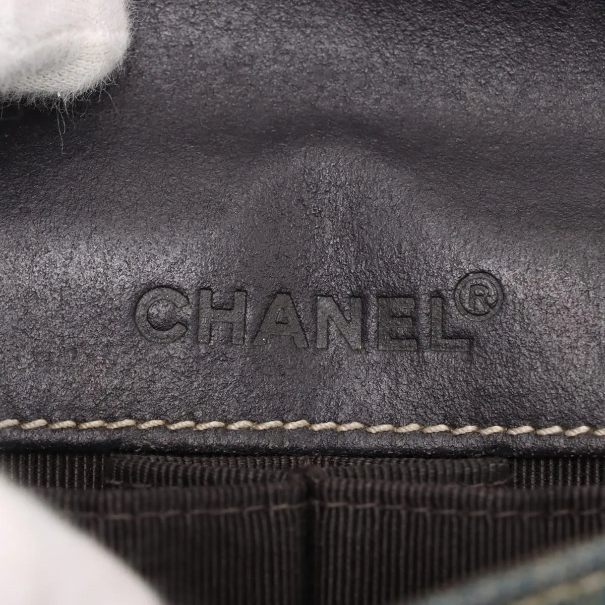 Chanel Chocolate Bar Denim Chain Shoulder Bag Blue