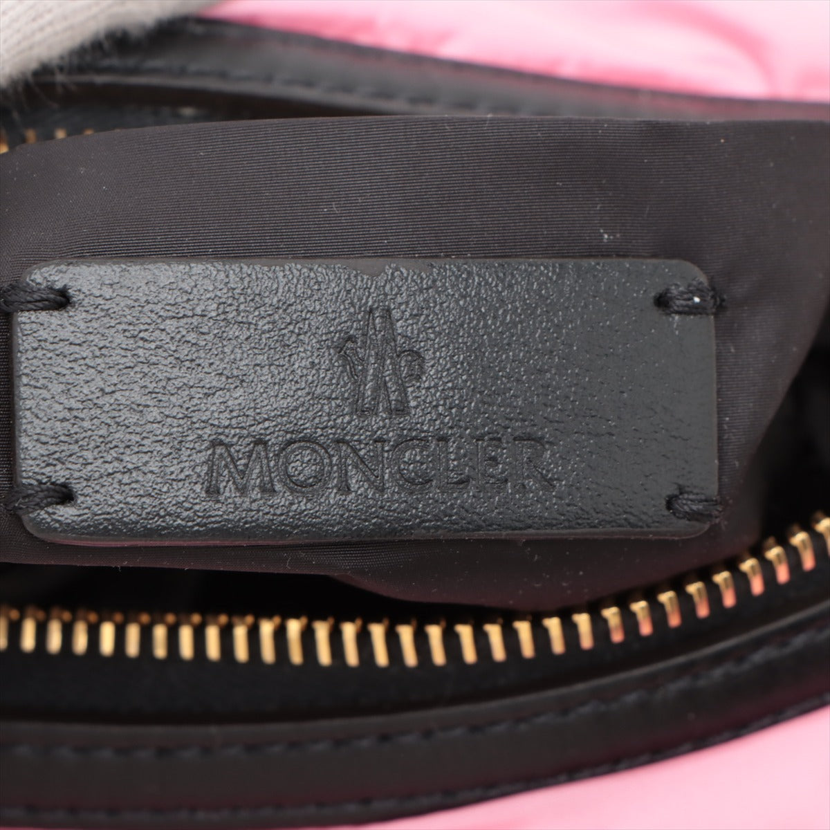 Moncler Keoni Nylon Leather Duffle Shoulder Bag Pink x Black