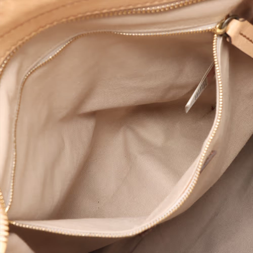 Burberry Nova Check Canvas Leather Two-Way Handbag Beige