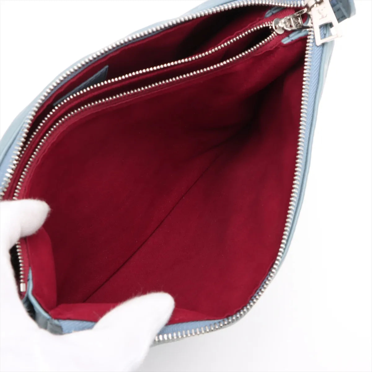 Louis Vuitton Monogram Embossed Coussin PM Sky Blue