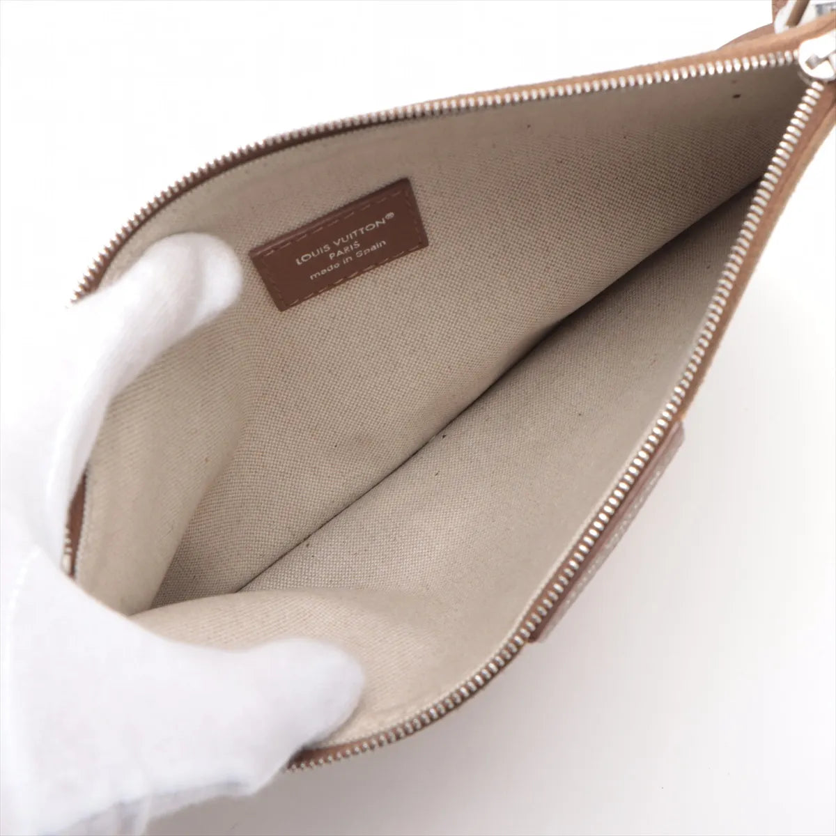 Louis Vuitton Verso LV Hobo Tote Bag Tan