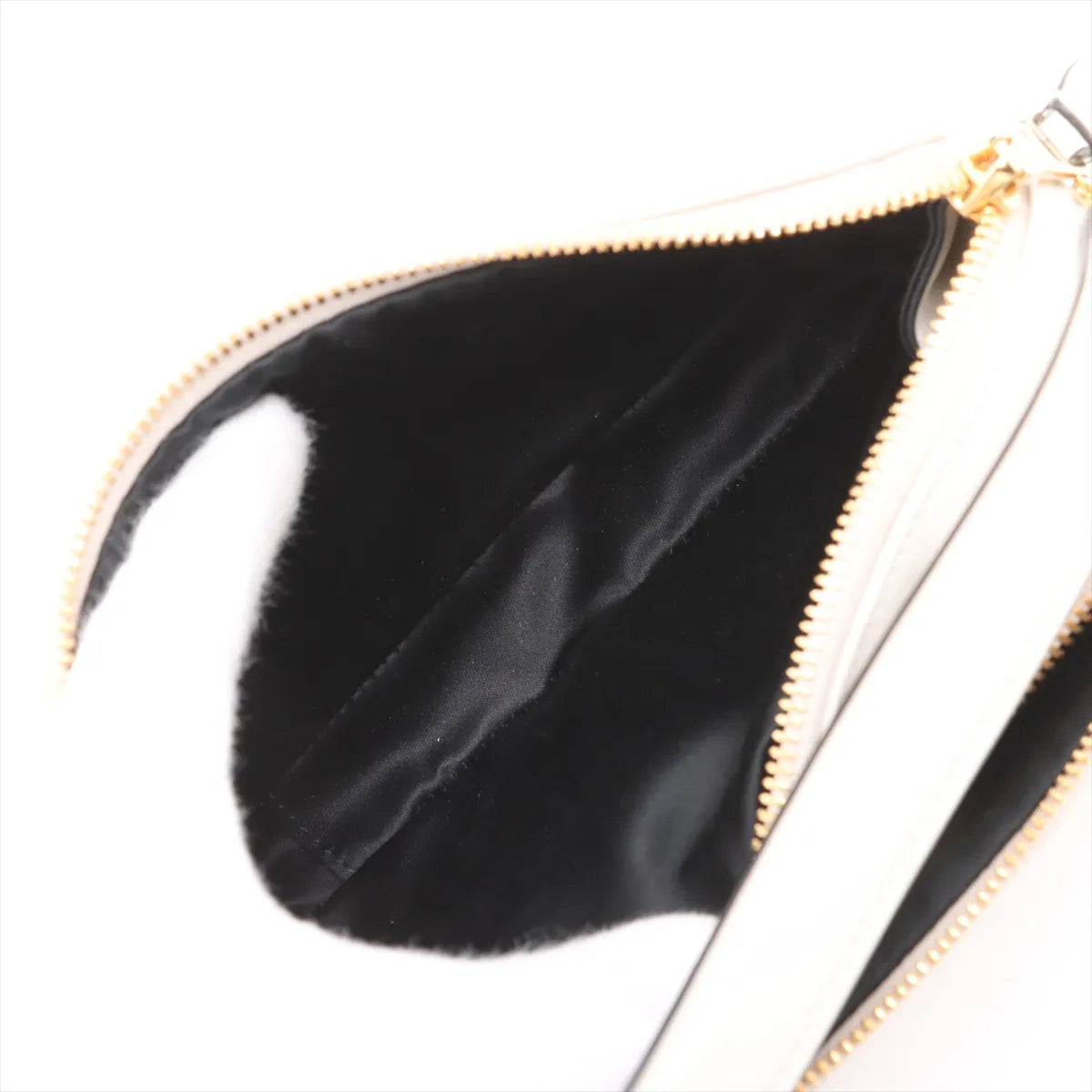Miu Miu Leather Two-Way Handbag White