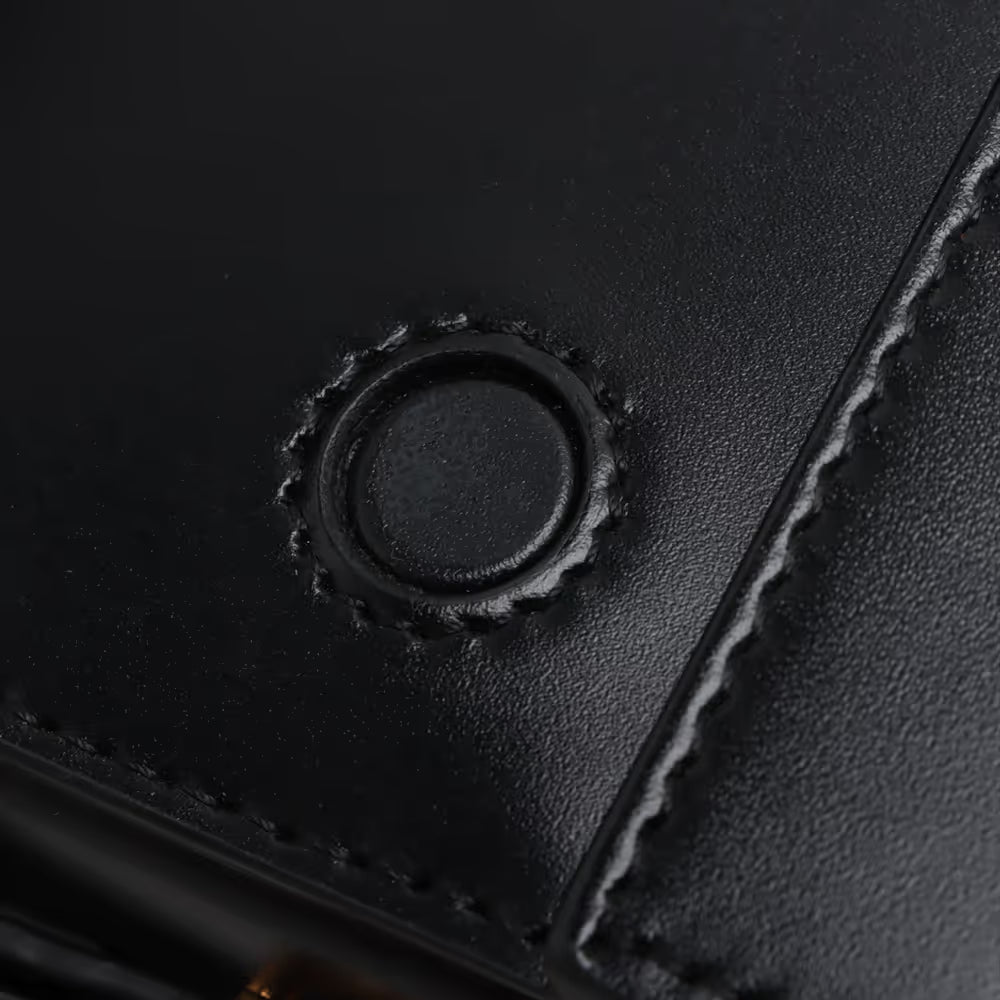 Burberry Grace Leather Shoulder Bag Black