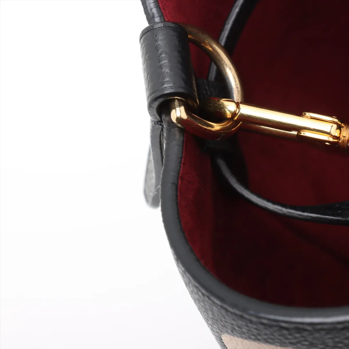 Louis Vuitton Bicolor Monogram Empreinte Neo Noe Bucket Bag Black x Creme