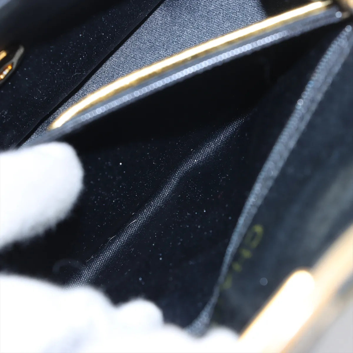 Chanel Mini Matelasse Satin x Leather Single Flap Single Chain Bag Black