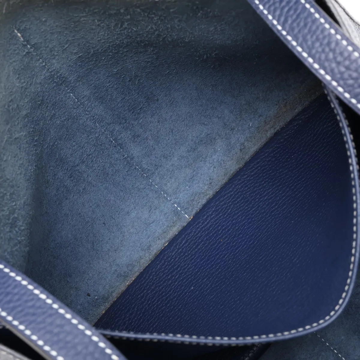 Hermes Halzan 31 Taurillon Clemence Blue Sapphire