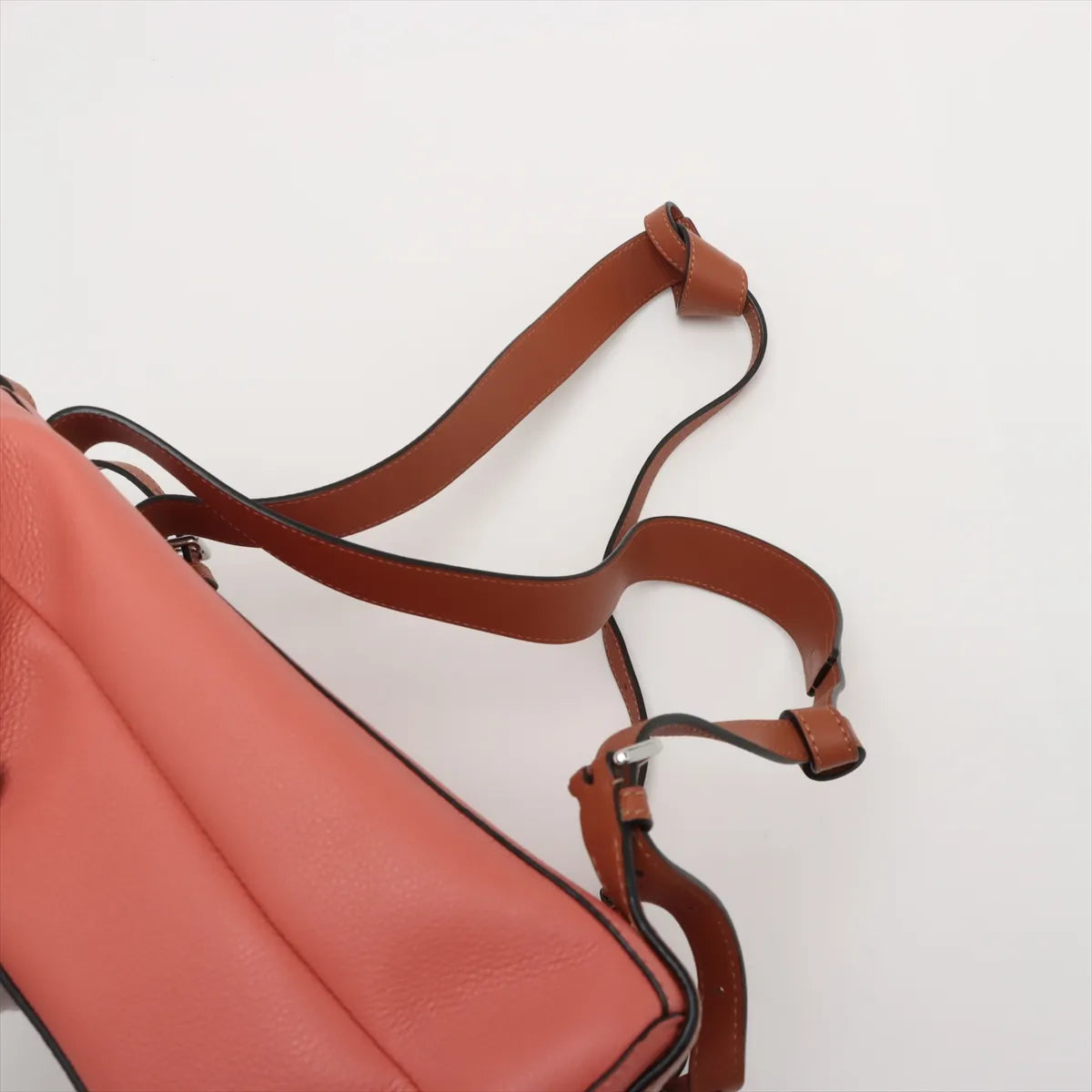 Loewe Goya Leather Backpack Orange
