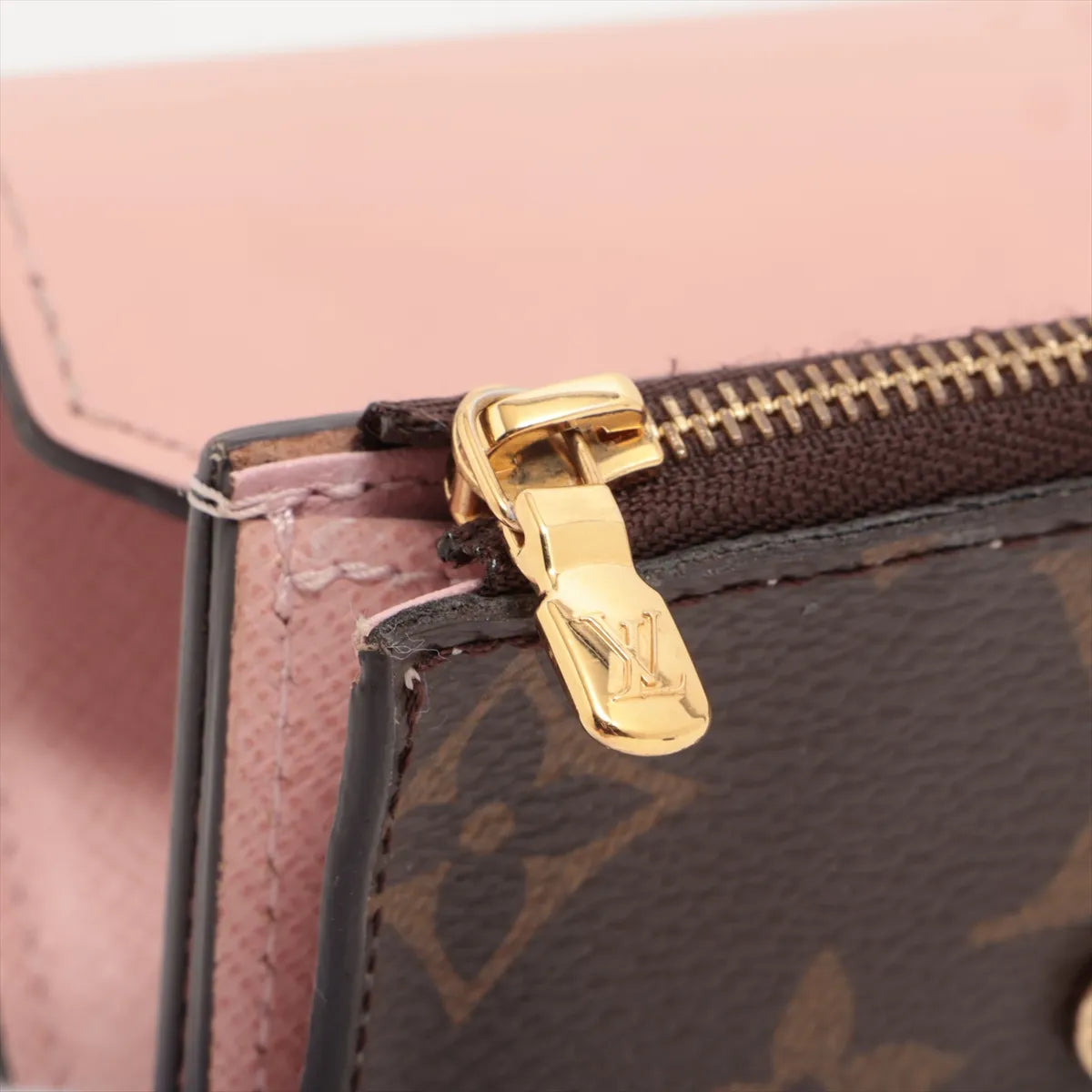 Louis Vuitton Monogram Portefeuille Zoe Rose Ballerine
