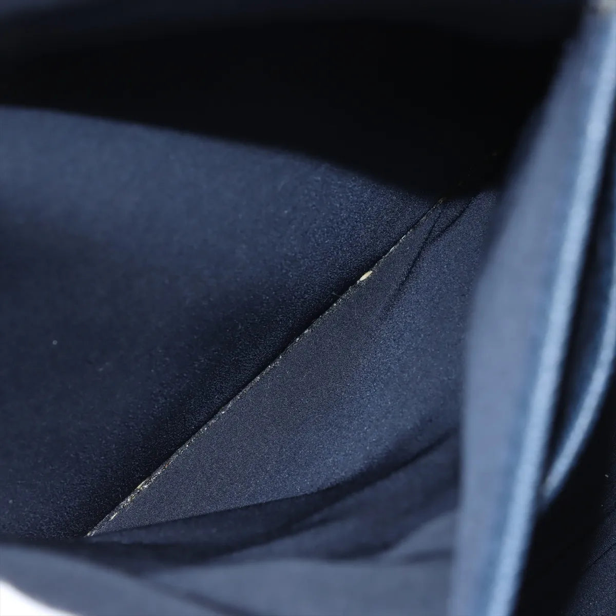 Valextra Keval x Leather Business Bag Navy Blue