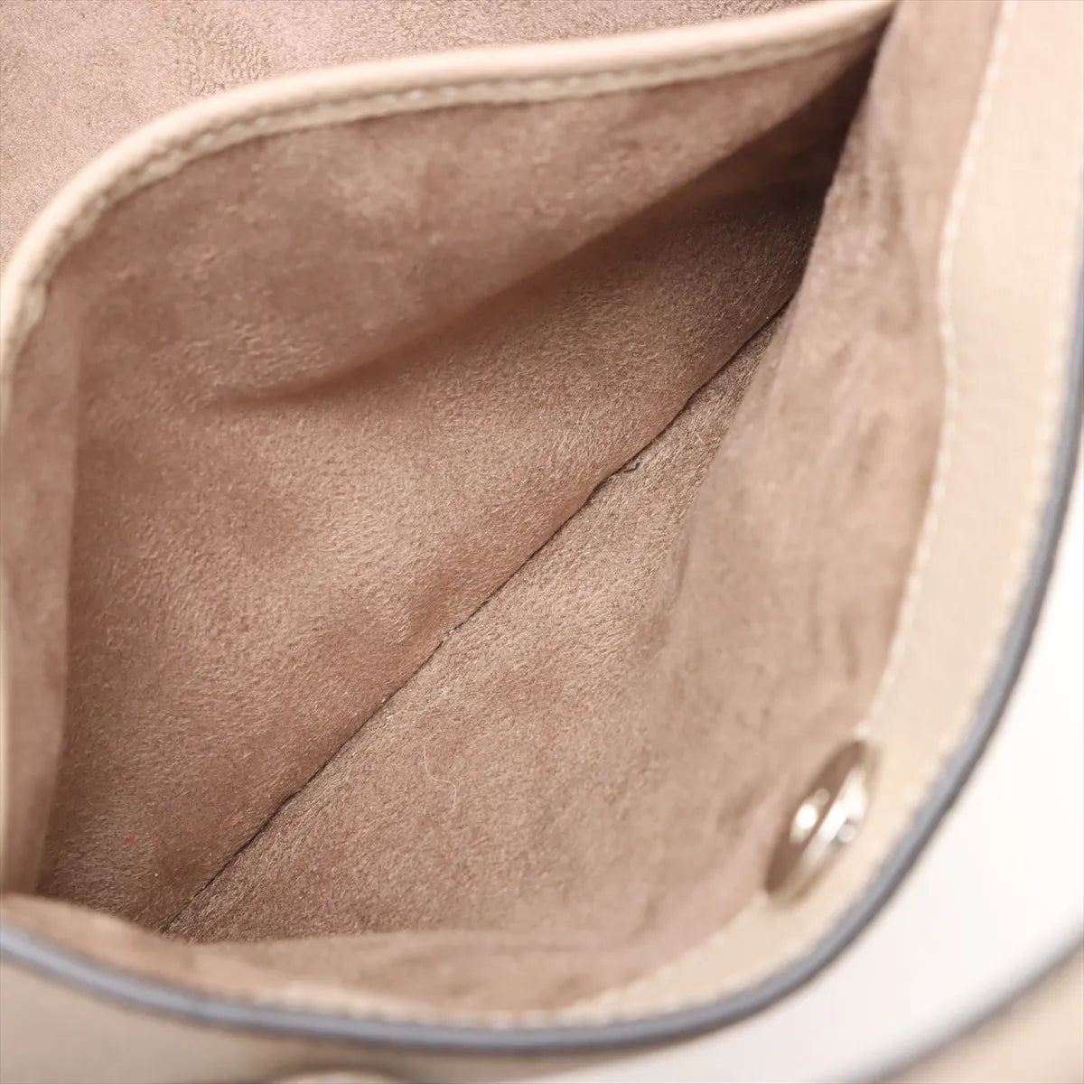 Bonaventura Mia Leather Two-Way Tote Bag Beige