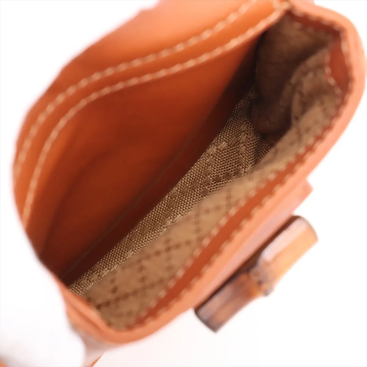 Gucci Bamboo Leather Backpack Brown