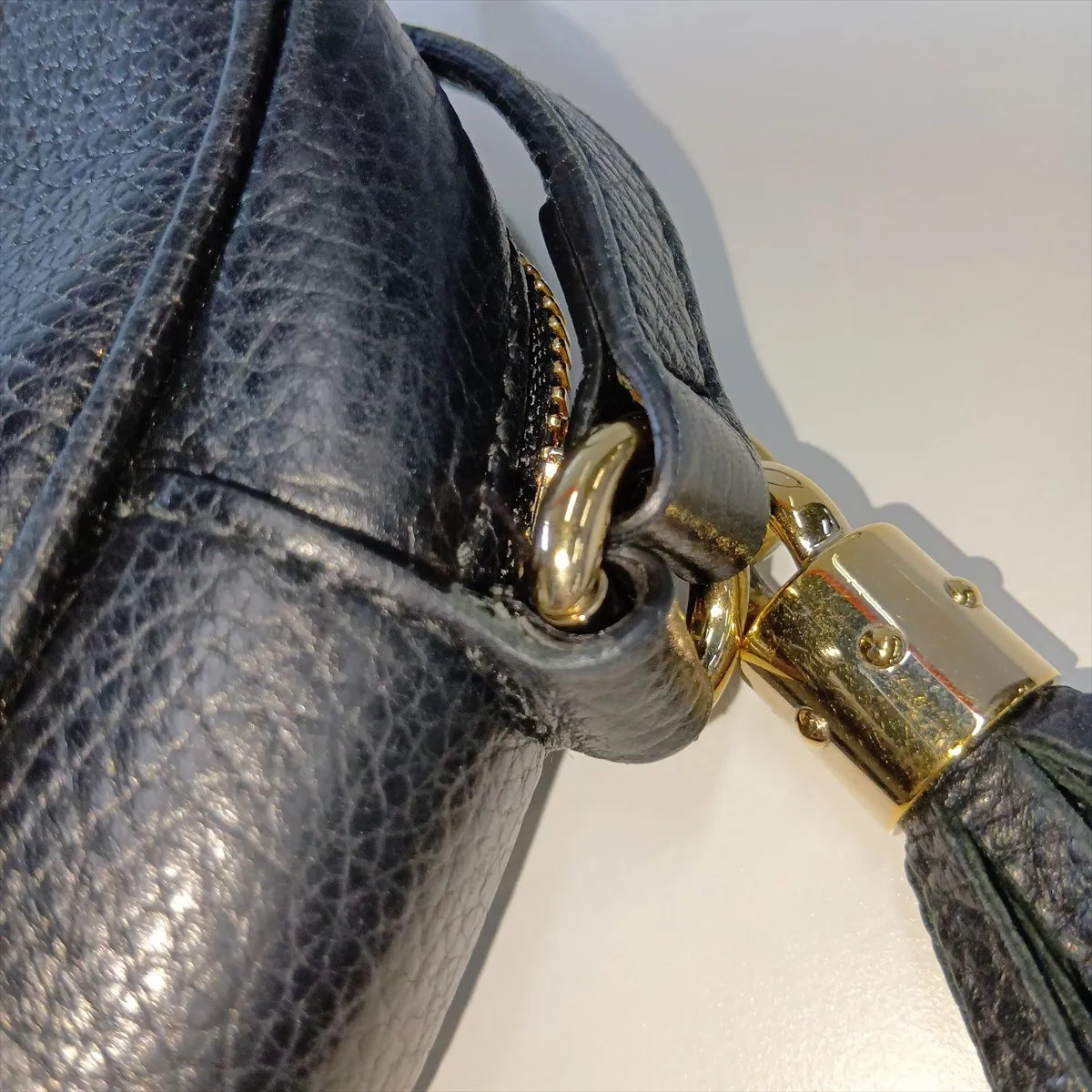 Gucci Soho Leather Shoulder Bag Black