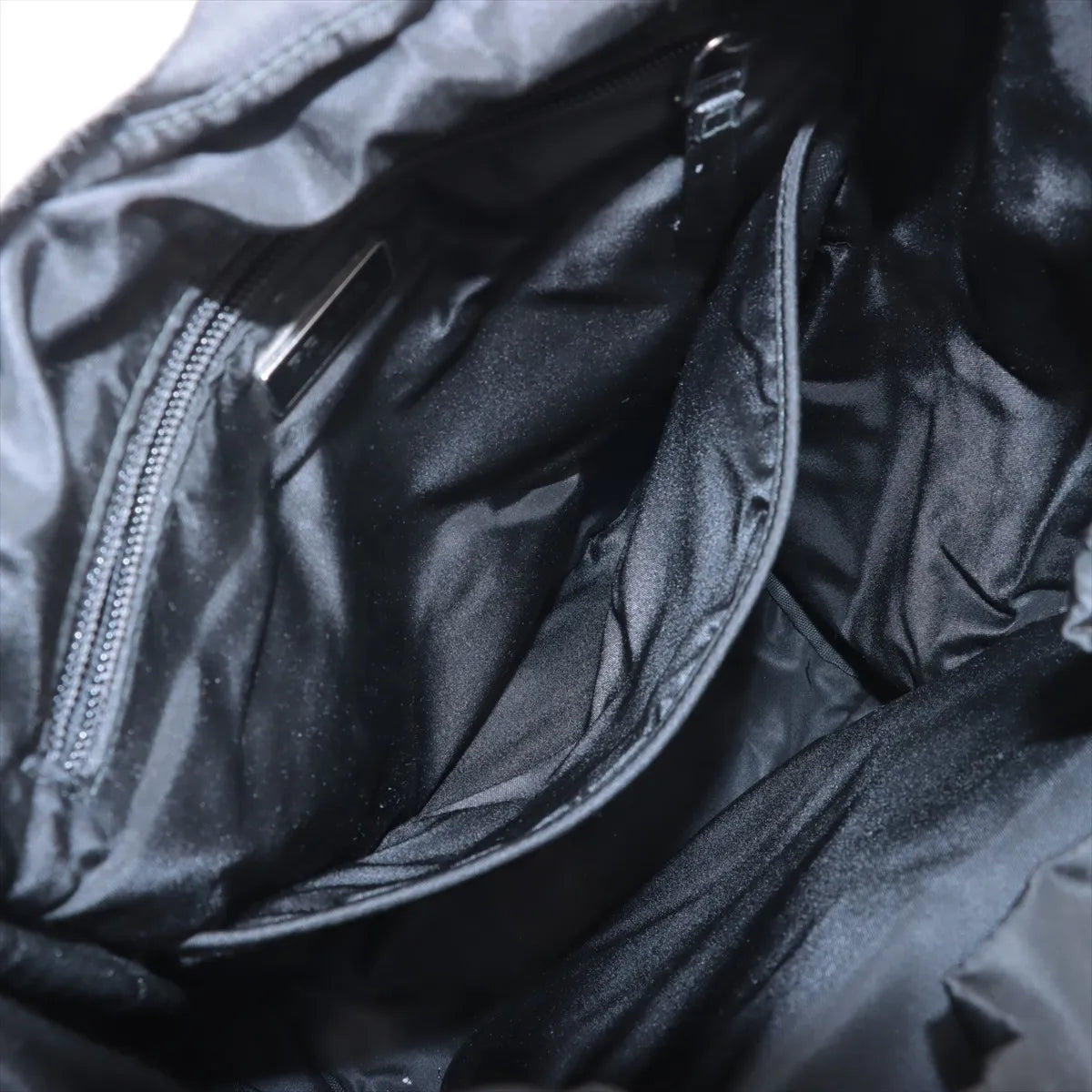 Prada Tessuto Nylon Leather Backpack Black