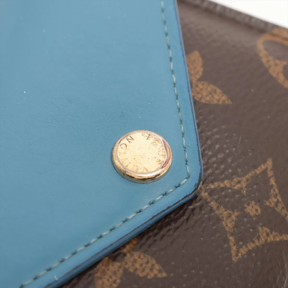 Louis Vuitton Monogram Portefeuille Zoé Brown x Blue