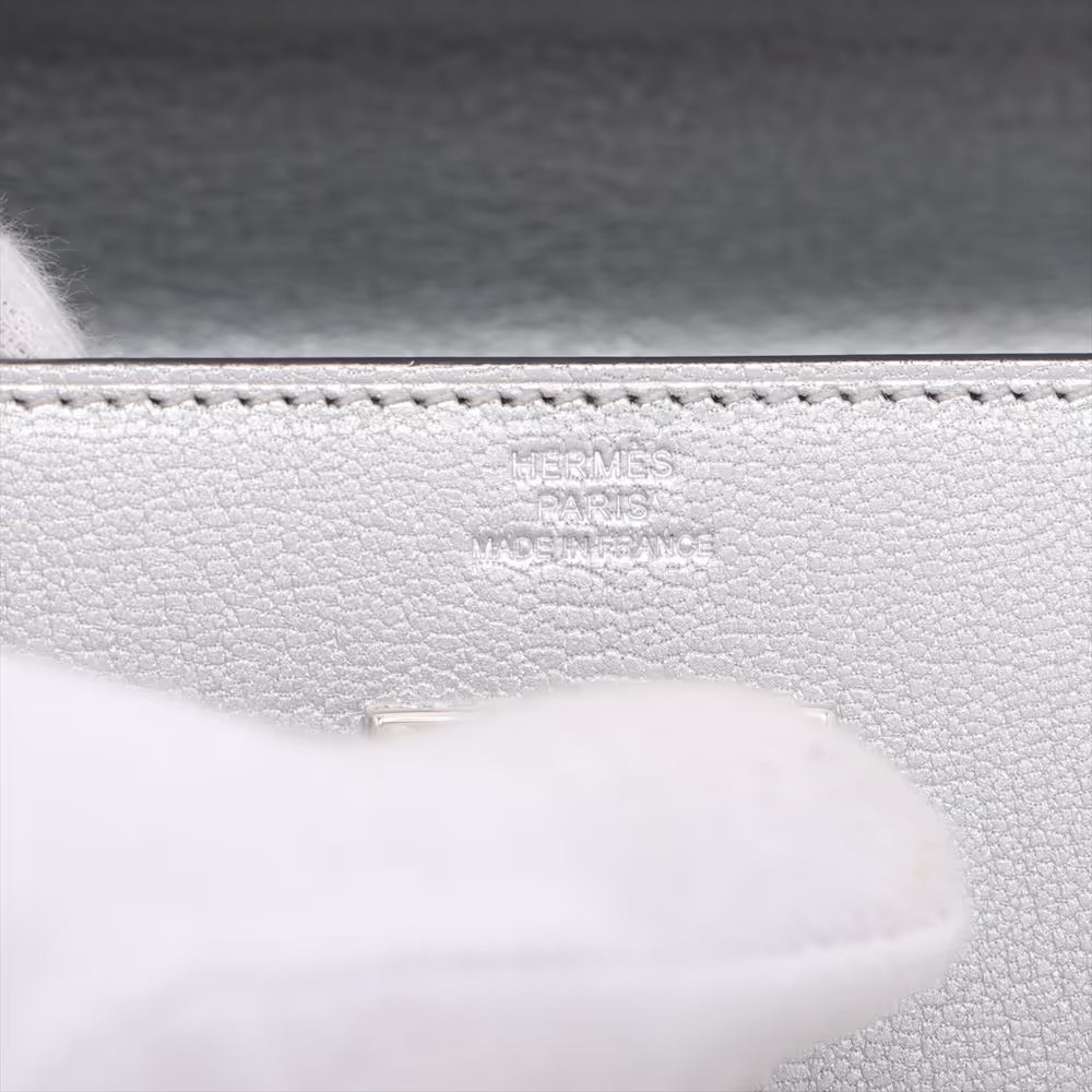Hermes Kelly Wallet Togo Chevre Shamukira Argent Silver