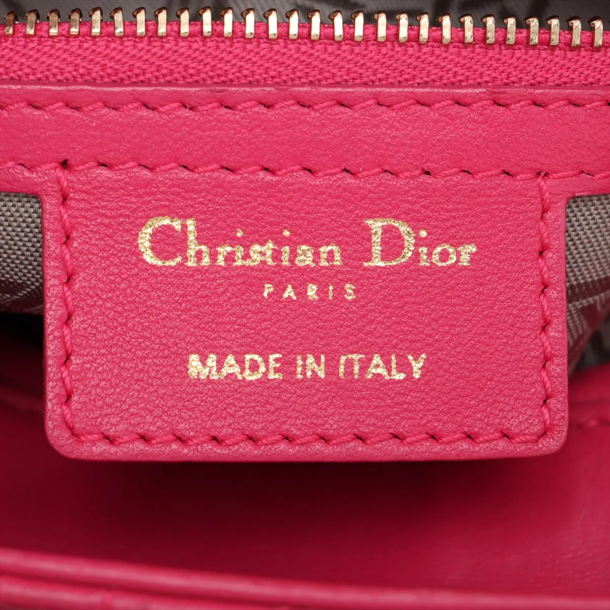 Christian Dior Lady Dior Cannage Leather Handbag Hot Pink