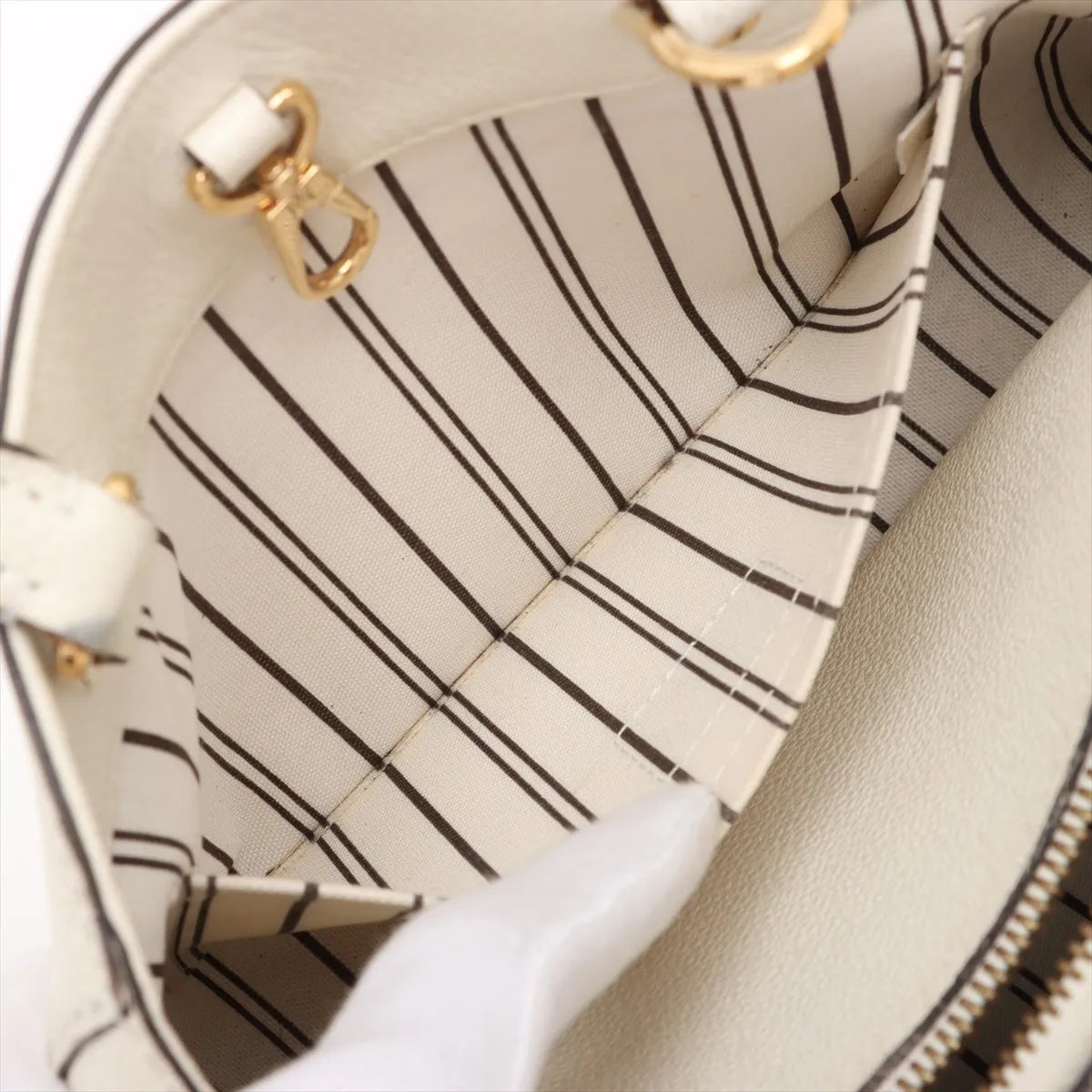 Louis Vuitton Monogram Empreinte Montaigne BB White