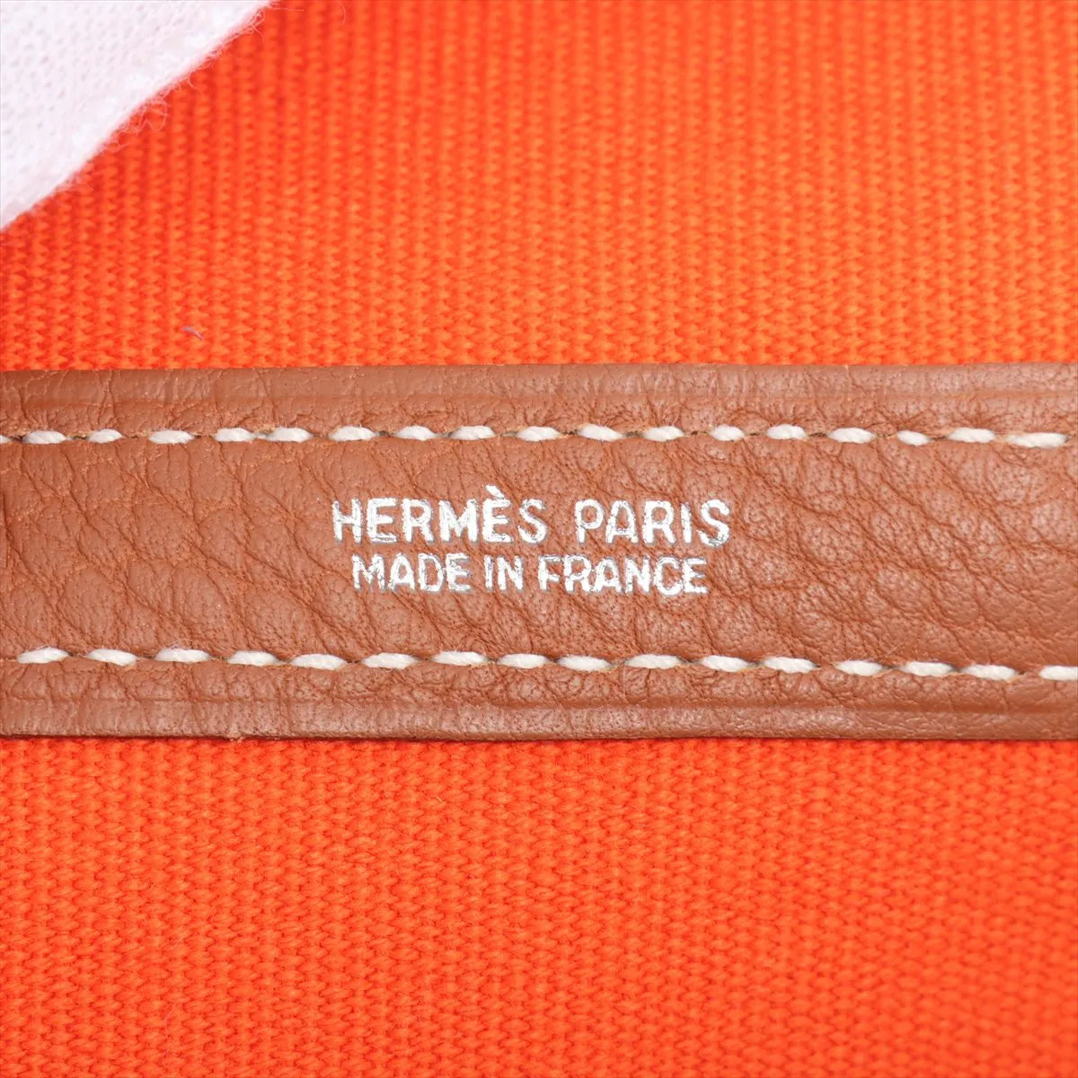 Hermès Garden Party TGM Tote Bag Beige x Red x Orange