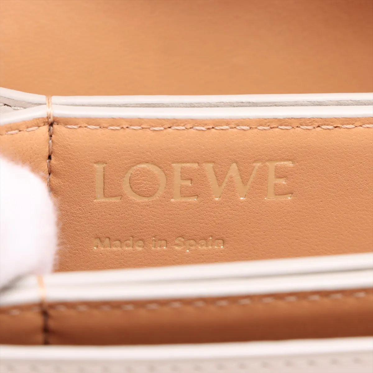 Loewe Goya Small Leather Shoulder Bag Beige