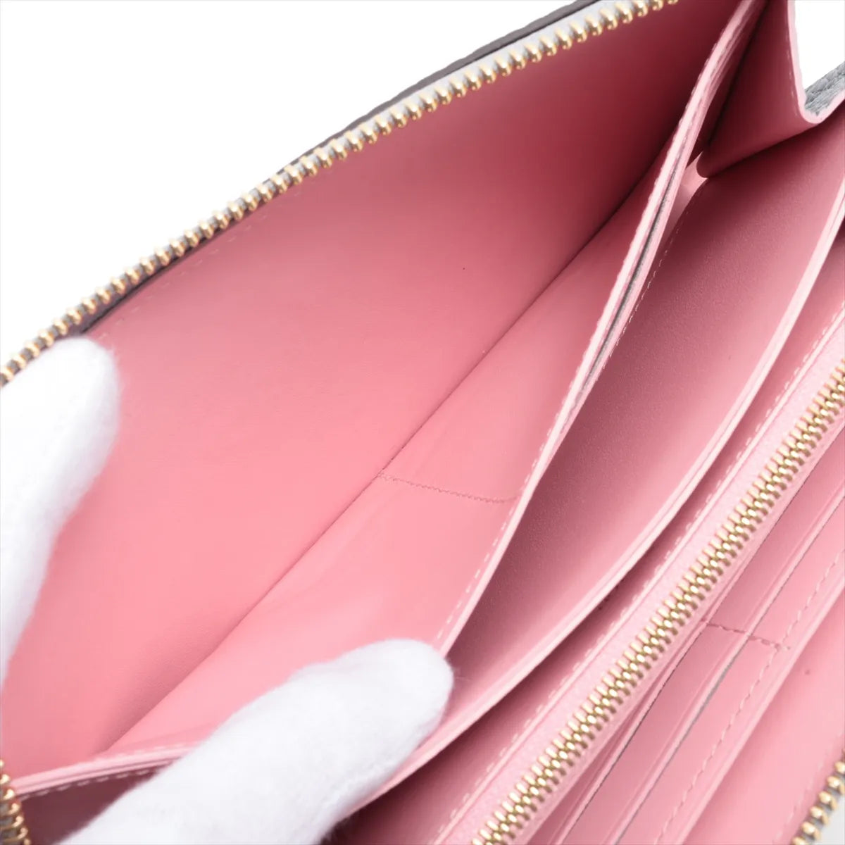 Louis Vuitton Taurillon Zippy Long Wallet Comet Blue Marine x Pink