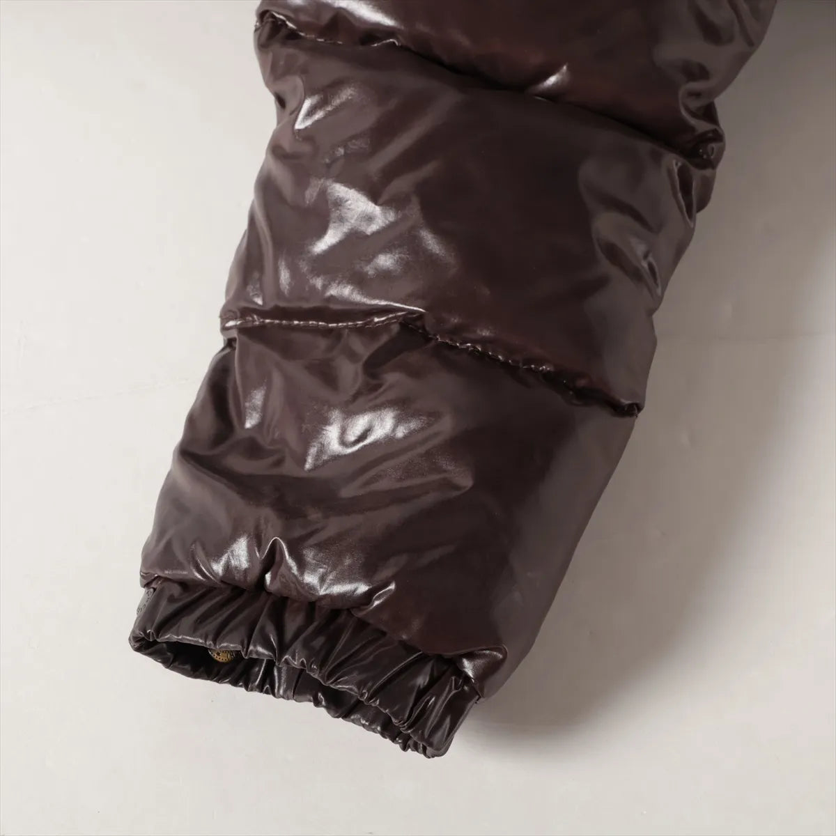 Moncler Meina Nylon Down Coat Brown