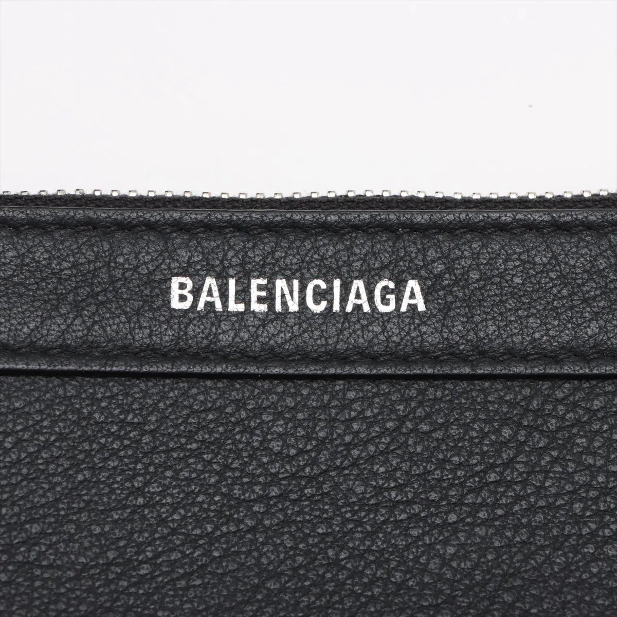 Balenciaga Cabas Leather Tote Bag Black with Pouch