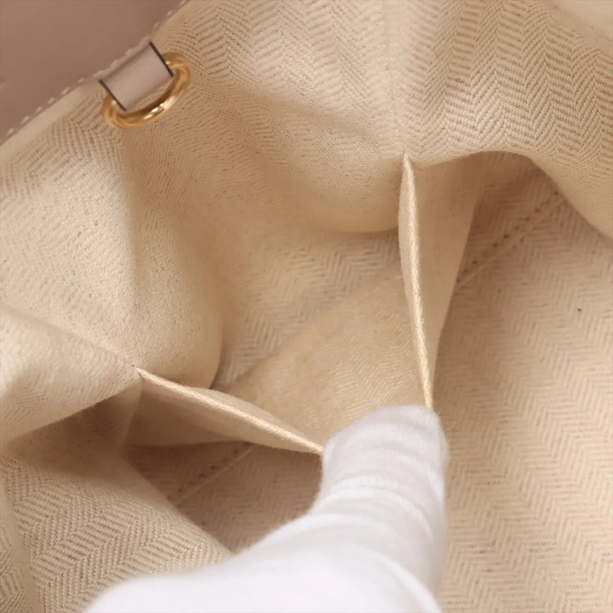 Loewe Hammock Small Leather Two-Way Shoulder Bag Beige