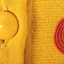 Load image into Gallery viewer, Yves Saint-Laurent Wool Cardigan Mustard Yellow