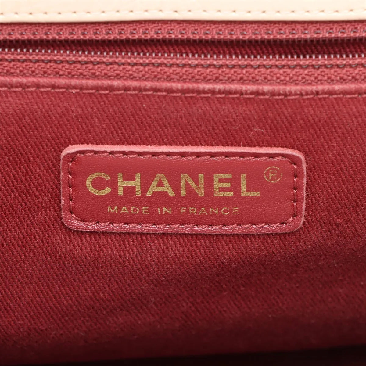Chanel CC Logo Matelasse Vintage Calf Two-Way Shoulder Bag Beige