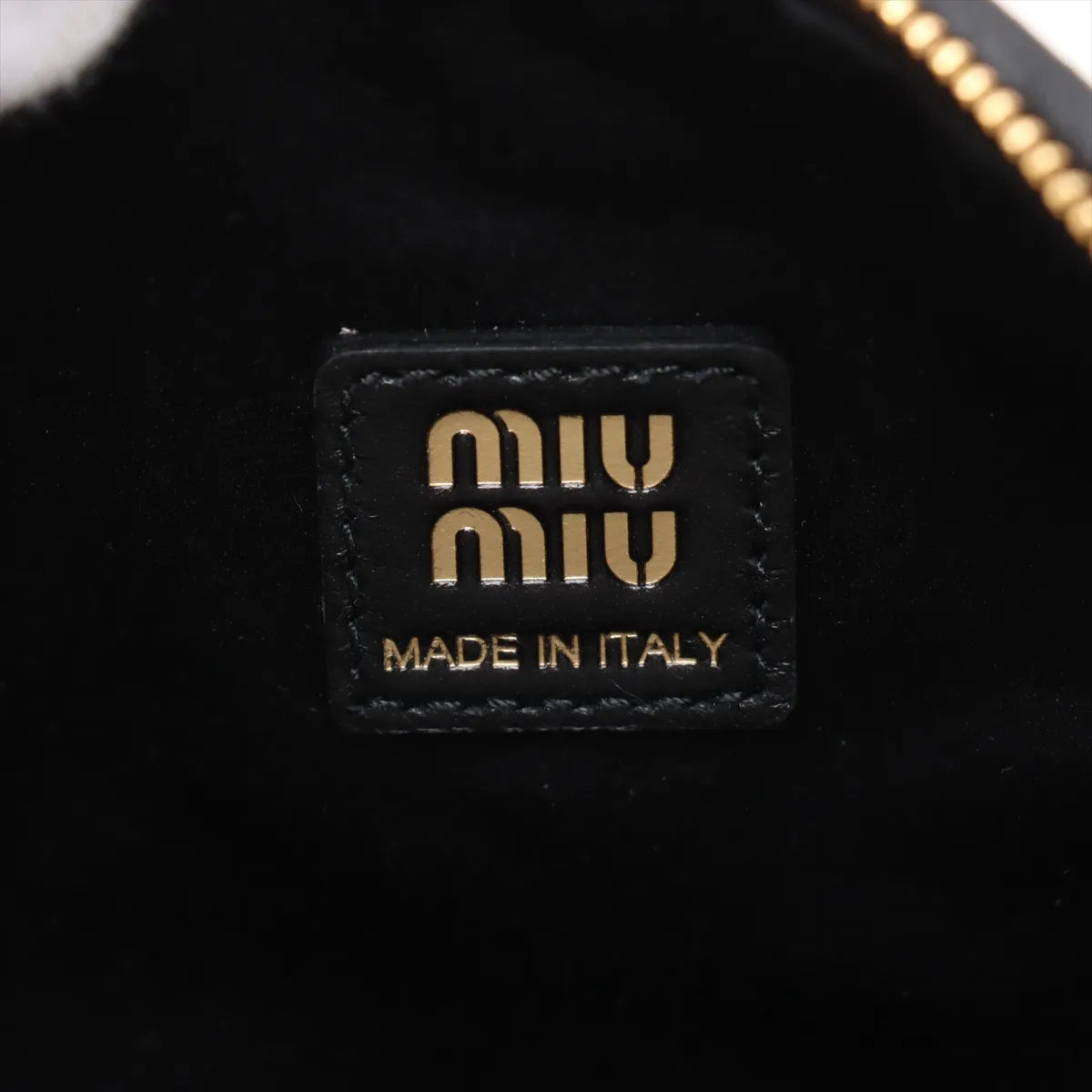 Miu Miu Matelasse Leather Shoulder Bag Black