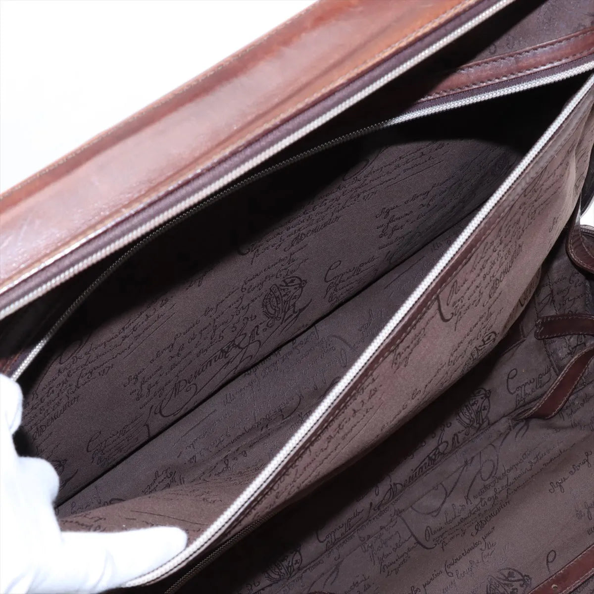 Berluti Formula 1000 Leather Suitcase Brown