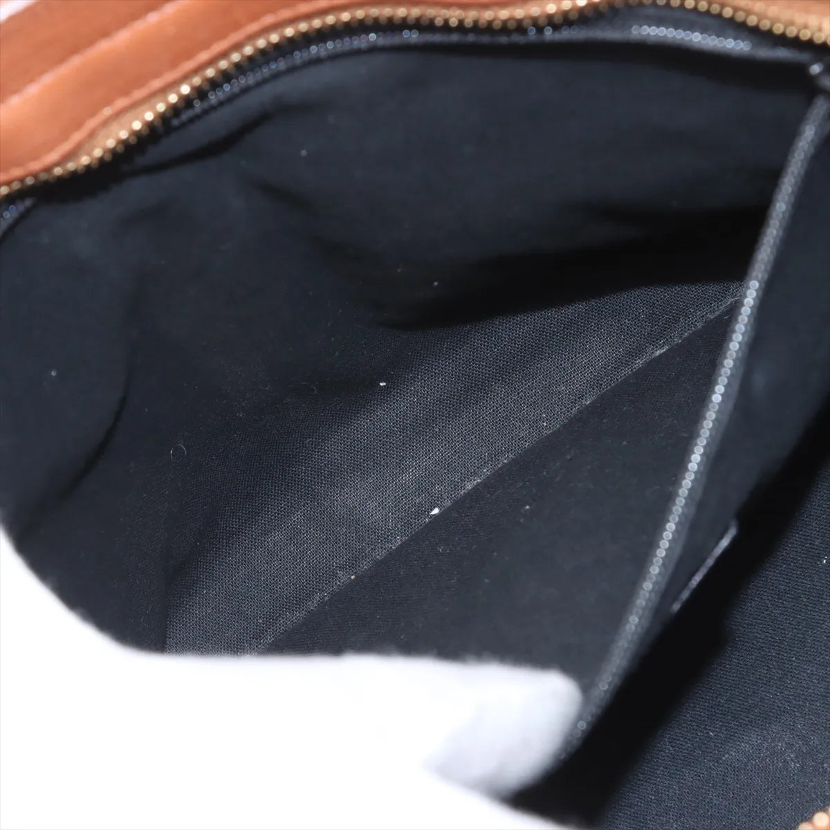 Yves Saint-Laurent Cabas Chyc Leather Two-Way Shoulder Bag Brown