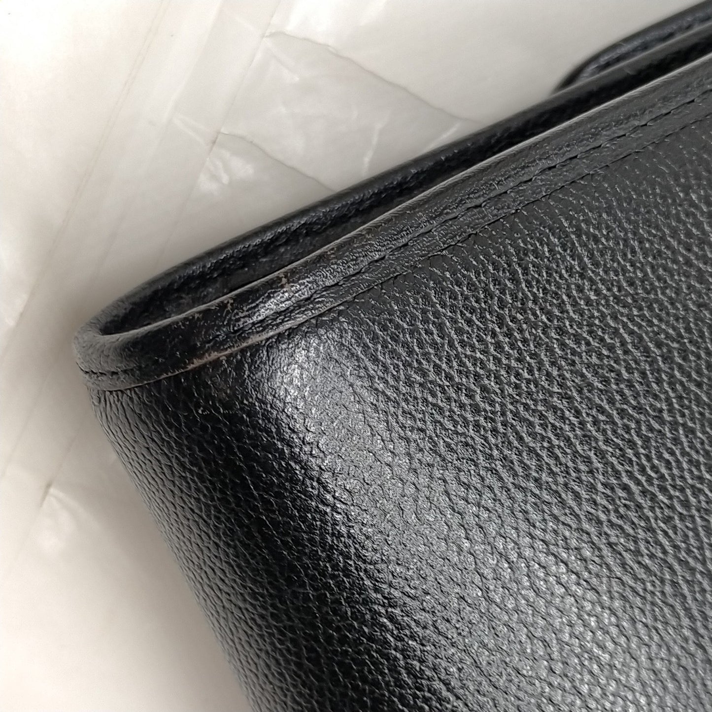 Yves Saint Laurent Leather Clutch Bag Black