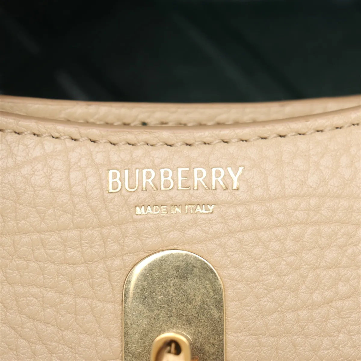 Burberry Rocking Horse Leather Shoulder Bag Beige