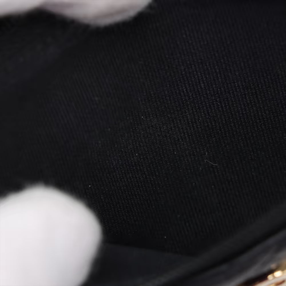 Chanel CC Logo Playings Cards Matelasse Lambskin Single Flap Single Chain Bag Black