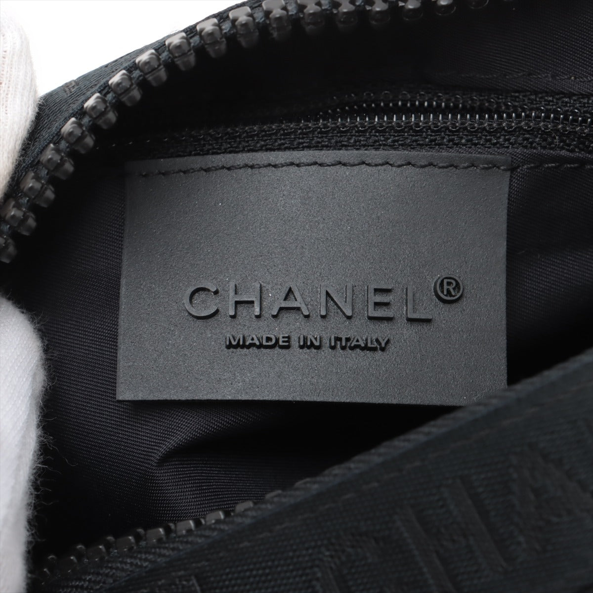 Chanel Sport Line Nylon x Rubber Sling Bag Black