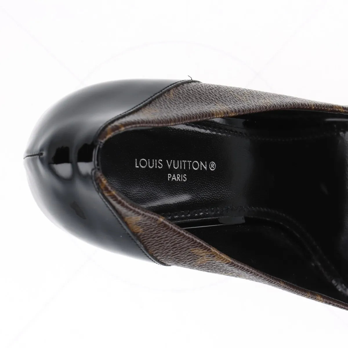 Louis Vuitton Monogram Pump Black × Brown