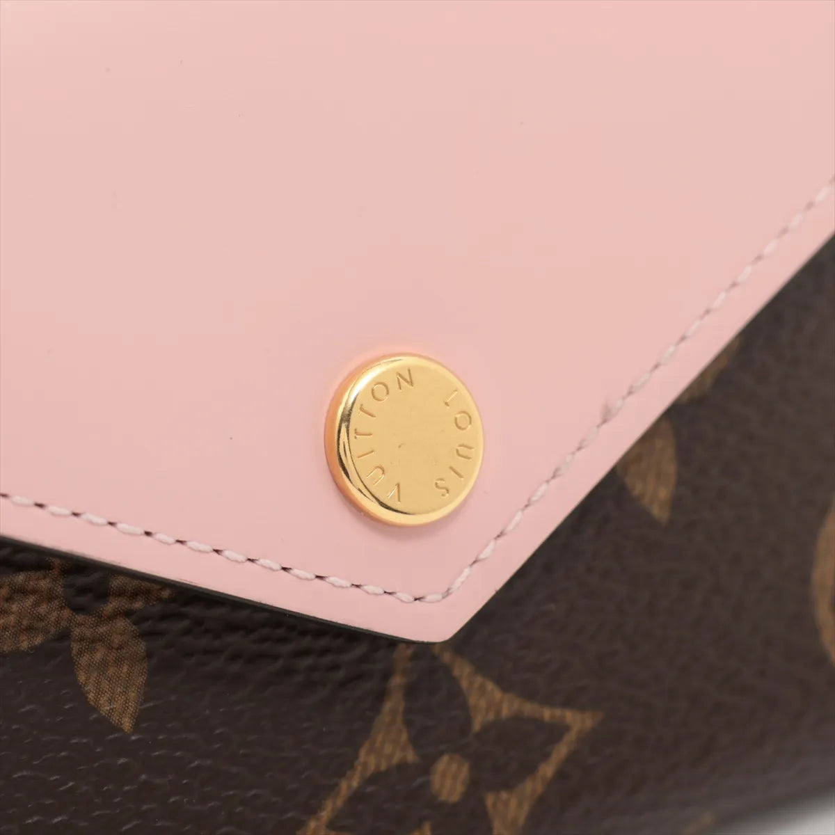 Louis Vuitton Monogram Portefeuille Zoé Compact Wallet Rose Ballerine
